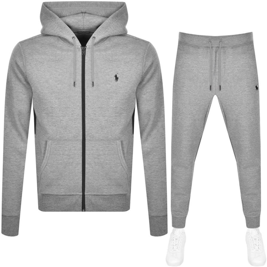 Alternative Image for ProductRalph Lauren Full Zip Hooded Tracksuit Grey1